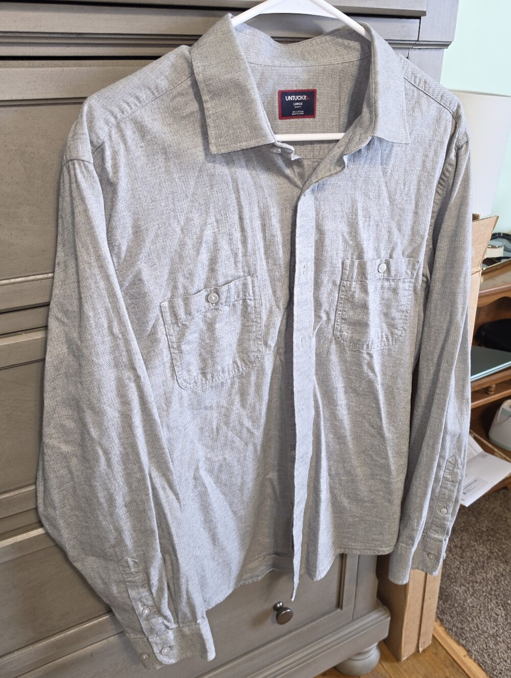 UNTUCKit Men's Gray Button-Down Shirt